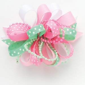 Mint and Pink Bow