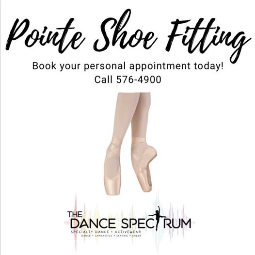Book Your Personal Pointe Shoe Fitting Appointment TODAY!