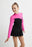 Mondor Child's Color Block Polartec Skating Dress - Super Pink - 12-14