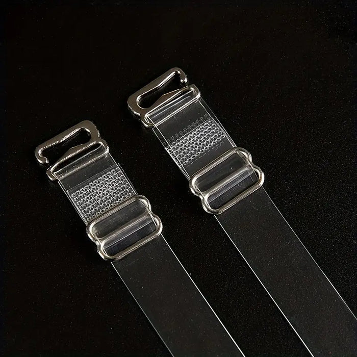 Transparent Bra Straps with Metal Buckles