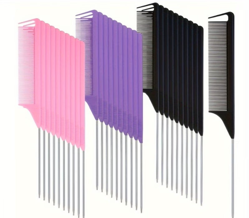 Professional Rat Tail Comb - Assorted Colors