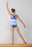 Mondor - Child's Saphire-White Gymnastics Leotard