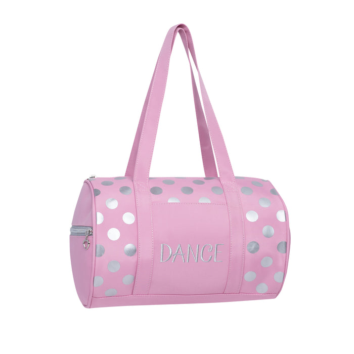 Dots Duffel - Pink/Silver