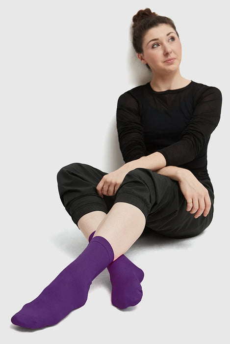 Mondor - Adult Thin Sani Socks - Purple