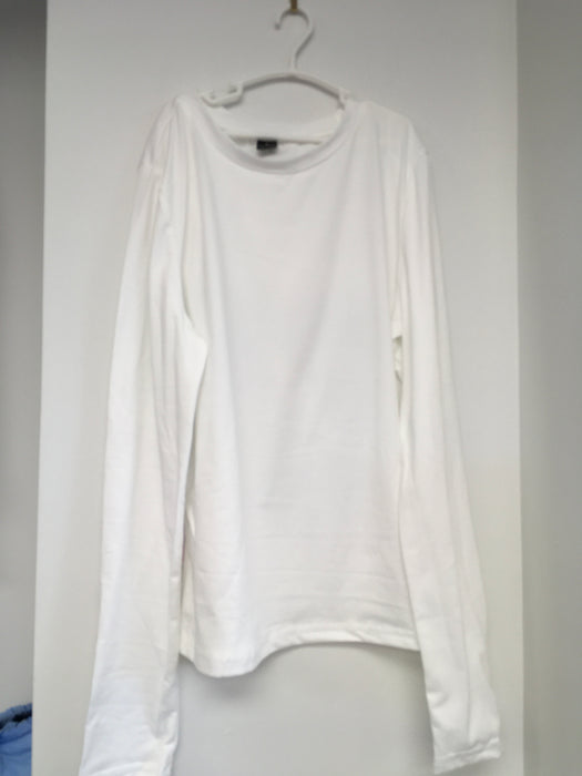 Child Large Long Sleeve White T-Shirt - Costume - NEW **