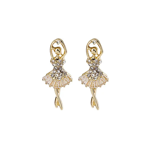 Gold Ballerina Earrings