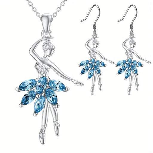 Blue Dance Necklace or Earrings