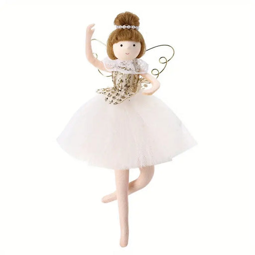 Ballerina Girl Ornament - Platinum