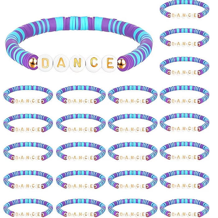 Assorted Polymer Clay Dance Bracelets