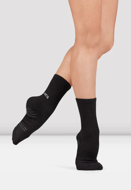 Blochsox Crew Length Dance Sock - Black or Tan