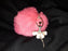 Ballerina Keyring with Pouf - hot pink
