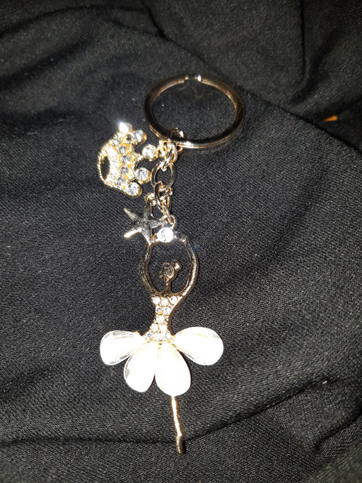 Ballet Dancer with Crown Keyring