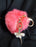 Ballerina Keyring with Pouf - hot pink