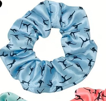Gymnastics/Acro Hair Scrunchie - Blue