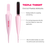 Gelly Brush Hair Gel Brush Set: Styling Brush + 2 Gel Refills