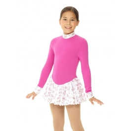 Mondor Child's Polartec Skating Dress - Pink Swirl