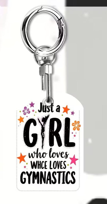 Gymnastics Keyring
