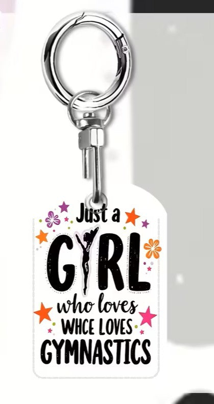 Gymnastics Keyring