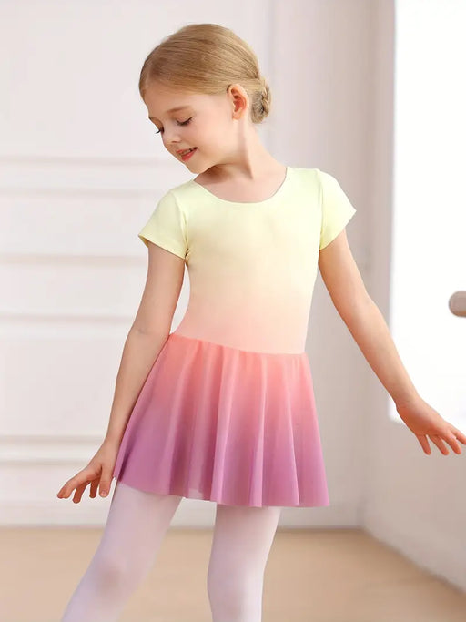 Ombre Dance Dress - Light Yellow