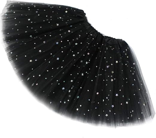 Womens Sparkly 3 Layer Skirt Costume - One Size **
