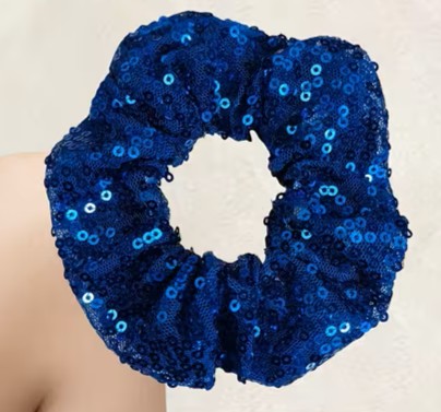 Royal Sequin Scrunchie
