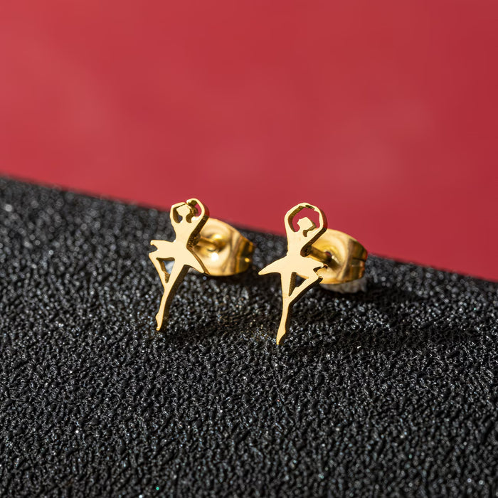 Ballerina Earrings - Golden
