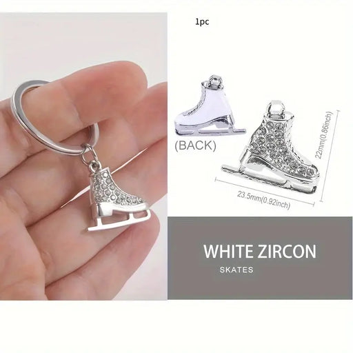 Skate Keyring - Clear