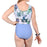 DNA - Adult Switch Split Tank Print Leotard- Serene