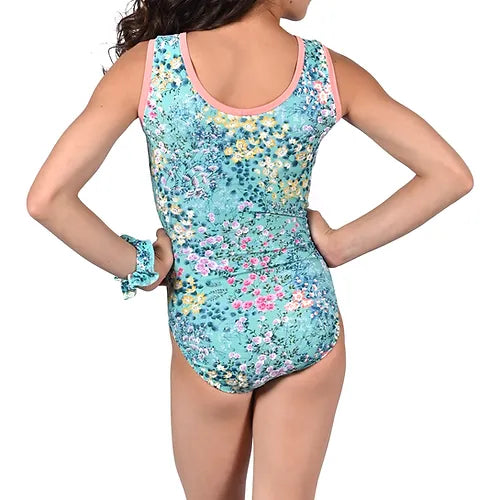 DNA - Child Full Out Tank Print Leotard- Bliss