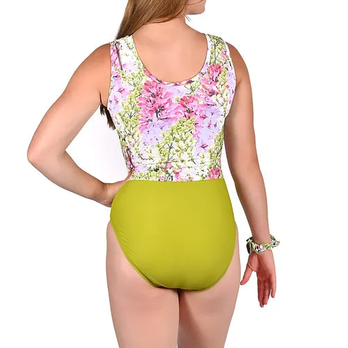 DNAn- Adult Switch Split Tank Print Leotard- Eden