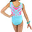 DNA - Child's Allure Tank Luxe Leotard - Lagoon
