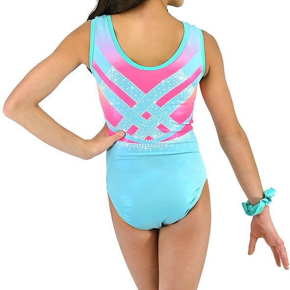 DNA - Child's Allure Tank Luxe Leotard - Lagoon