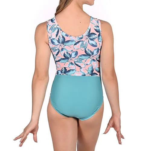 DNA - Adult Switch Split Tank Print Leotard- Lush