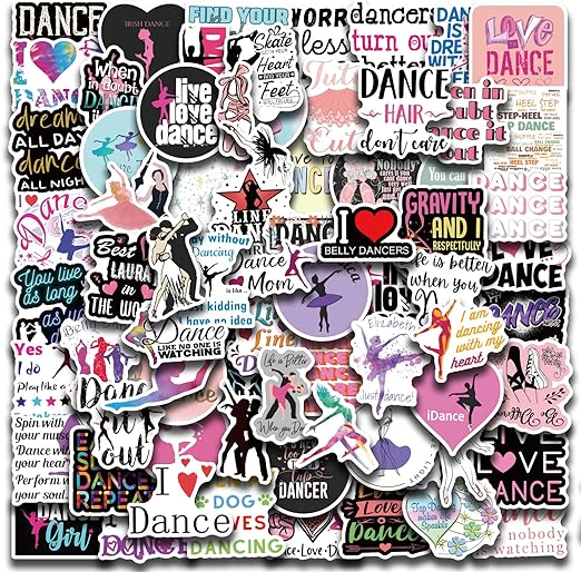 Assorted Dance Stickers  - 3/$5