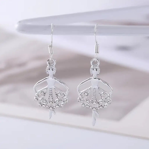 Silver Ballet Earrings