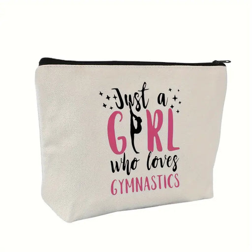 Just a Girl Who Loves Gymnastics Makeup Bag