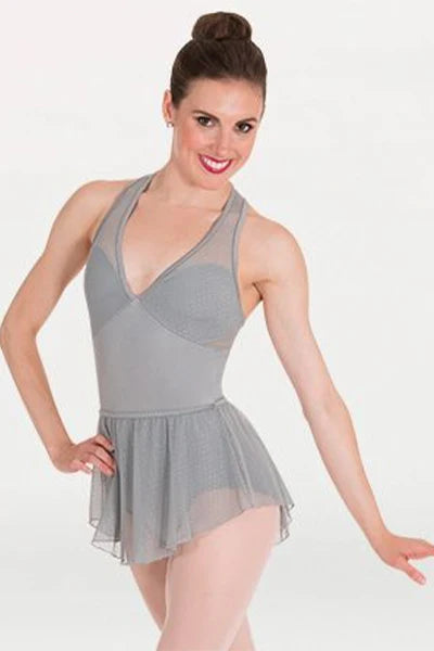 Body Wrappers - Child - Adult Pointelle Slip-on Skirt - Steel