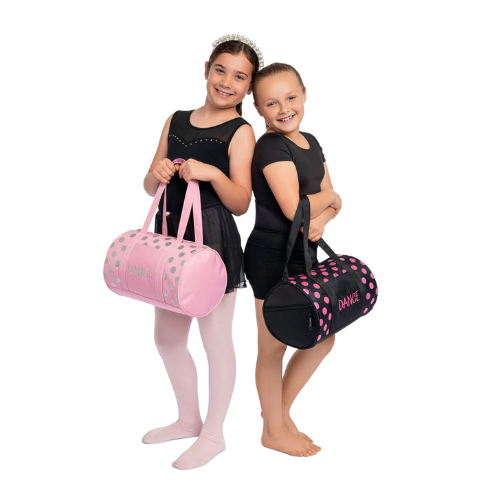 Dots Duffel - Black/Pink
