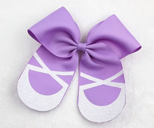 Ballerina Hair Bow Clip - Lavender