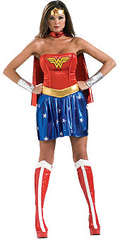SECRET WISHES Adult Small Wonder Woman Costume - Gently Used **