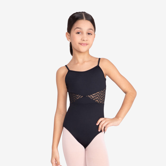 Sodanca - Child's Leotard with Chevron Lace