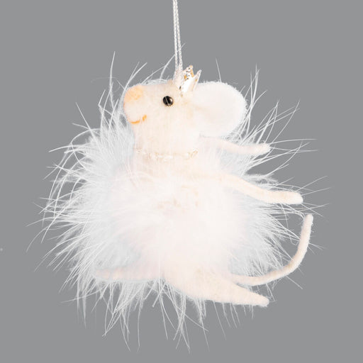 Wool Mouse Ballerina with Feather Tutu