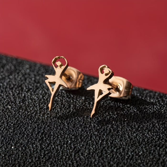Ballerina Earrings - Rose Gold
