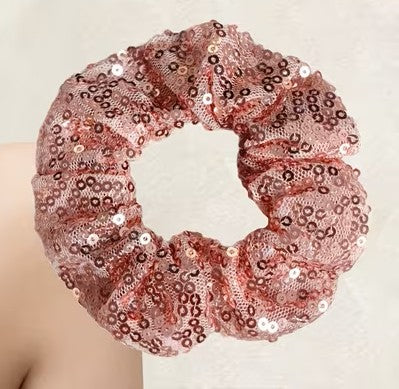 Ballet Pink Sequin Scrunchie