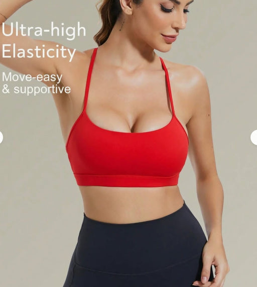 Adult Medium Sports Bra - Red - Costume - New **