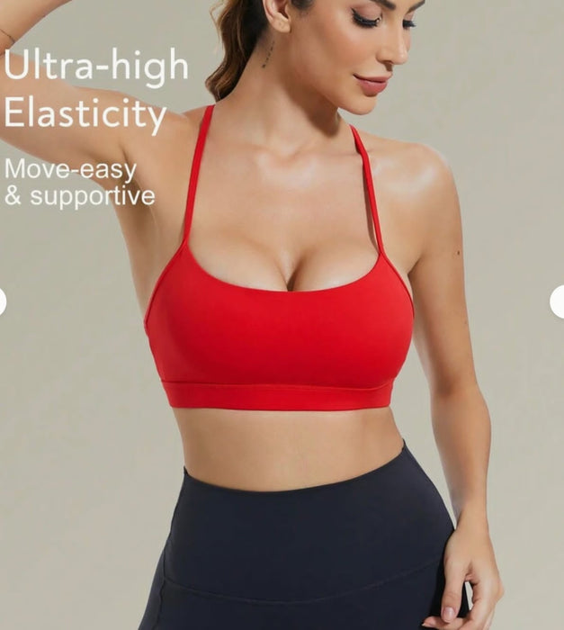 Adult Medium Sports Bra - Costume - Red **