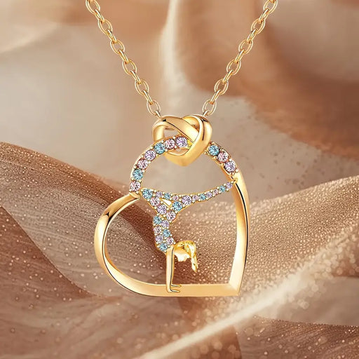 Gymnastics/Acro Heart Necklace