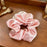 Pink Rhinestone Scrunchie