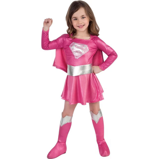 DC Comics Supergirl Magenta Girl's Costume - Gently Used **