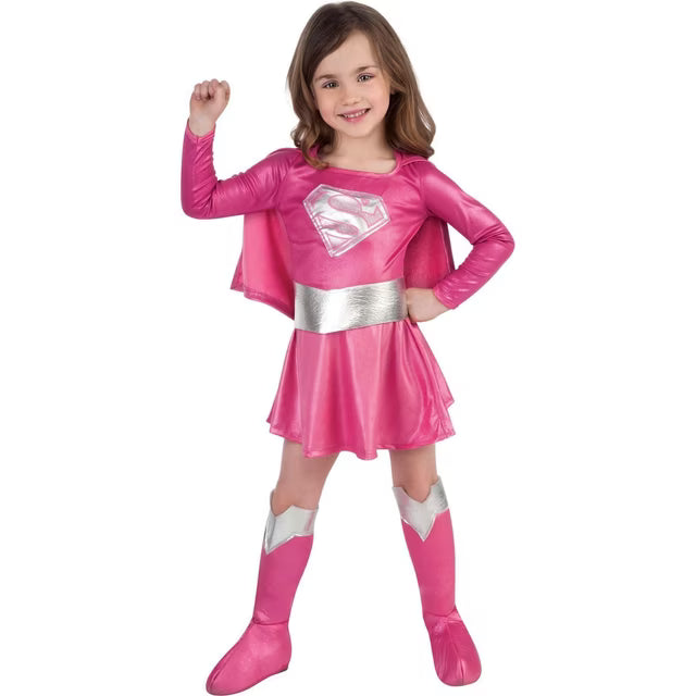 DC Comics Supergirl Magenta Girl's Costume - Gently Used **